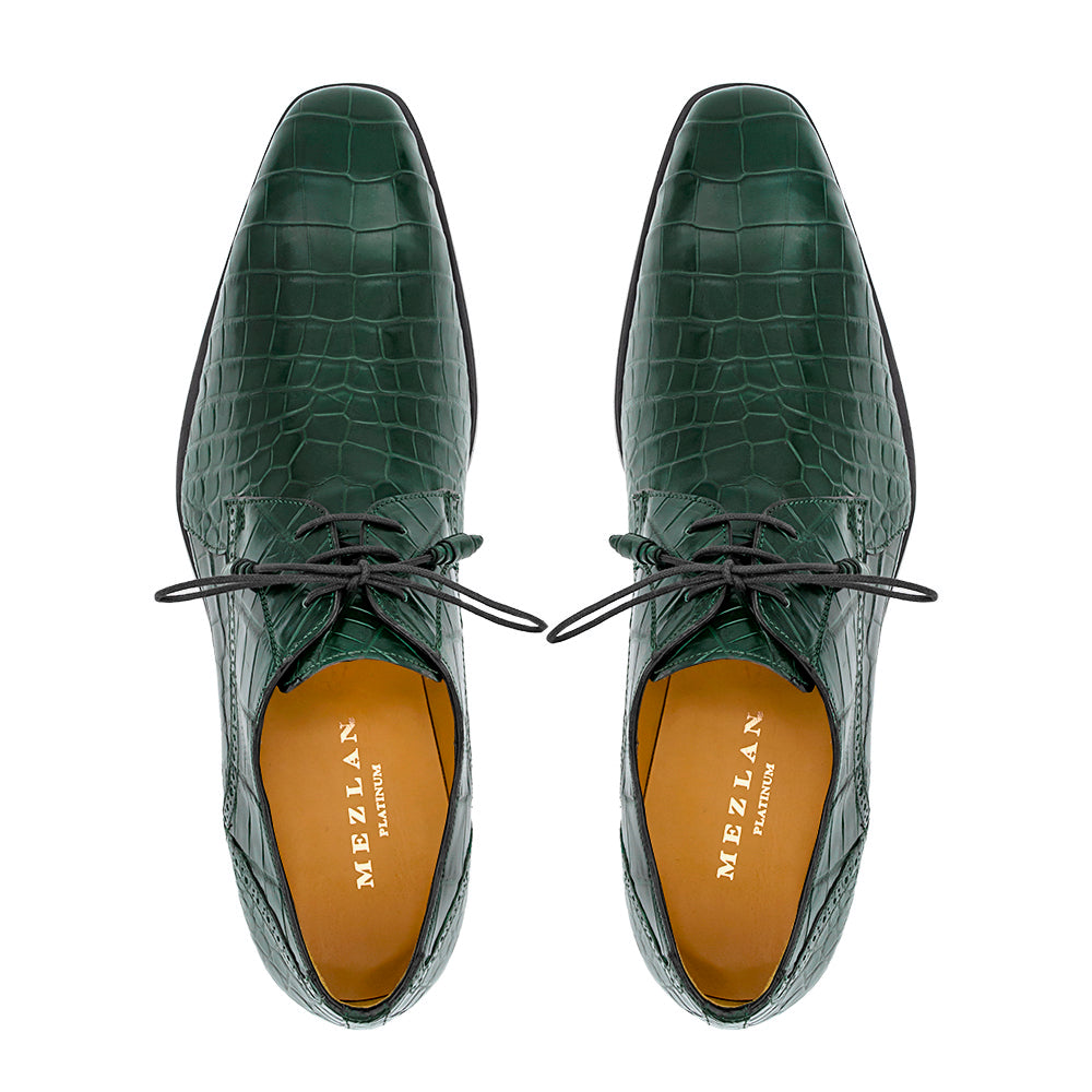 Mezlan Dandy Alligator Lace-Up - Luxury Men's Dress Shoe