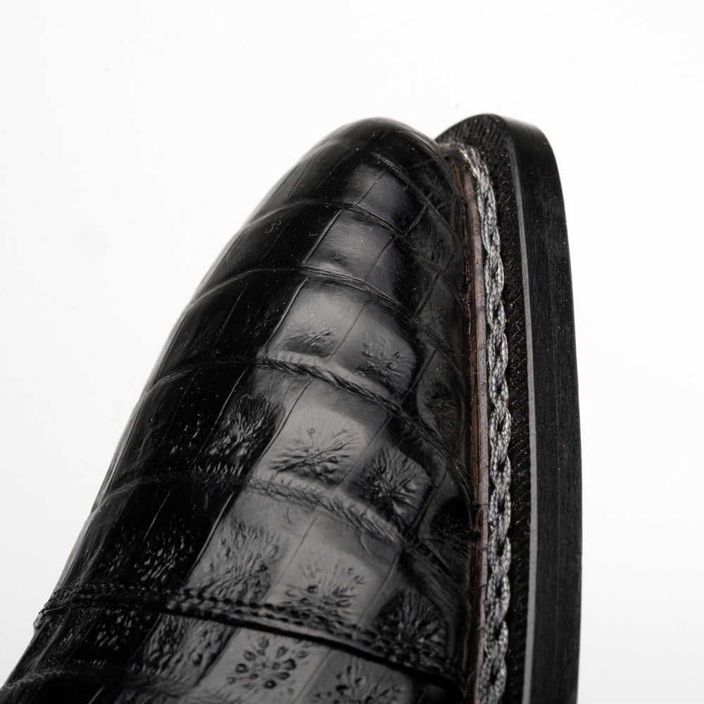 Mezlan Giovane Crocodile Derby - Luxury Men's Dress Shoe