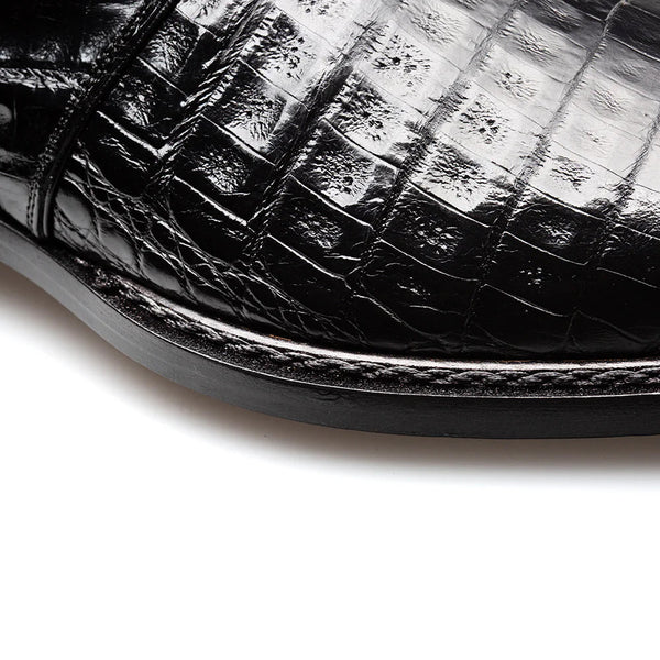 Mezlan Gigolo Crocodile Monk Strap
