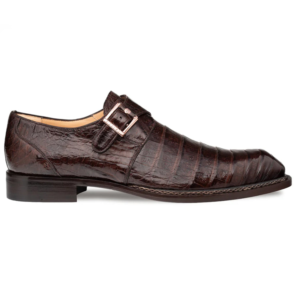 Mezlan Gigolo Crocodile Monk Strap