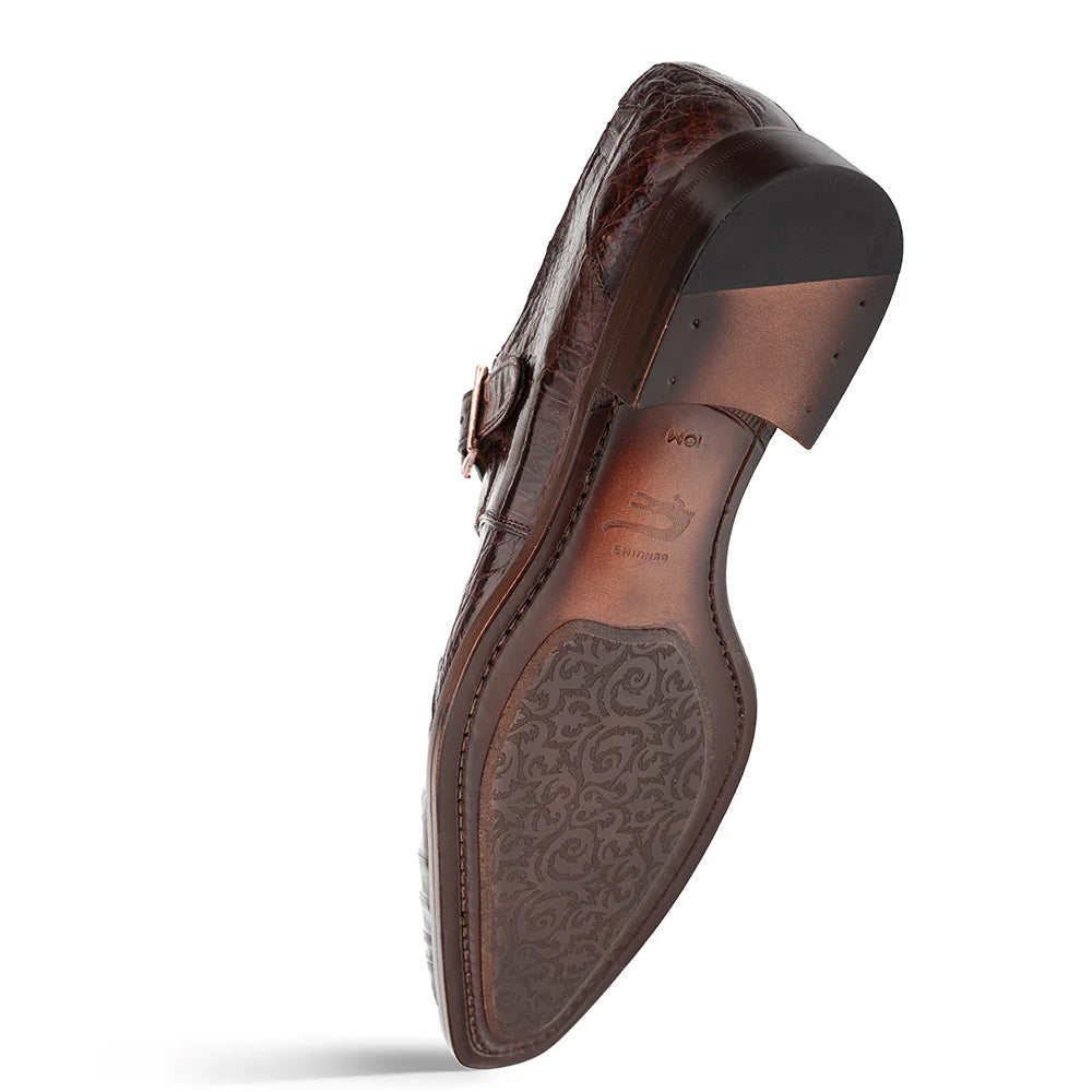 Mezlan Gigolo Crocodile Monk Strap