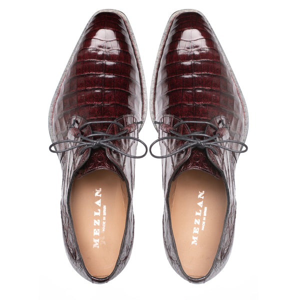 Mezlan Cratos Crocodile Derby - Luxury Leather Dress Shoe