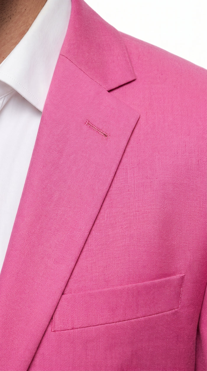 Men’s Hot Pink Fuchsia Sport Coat, Bright Stage Party Dinner Jacket Fashion Blazer