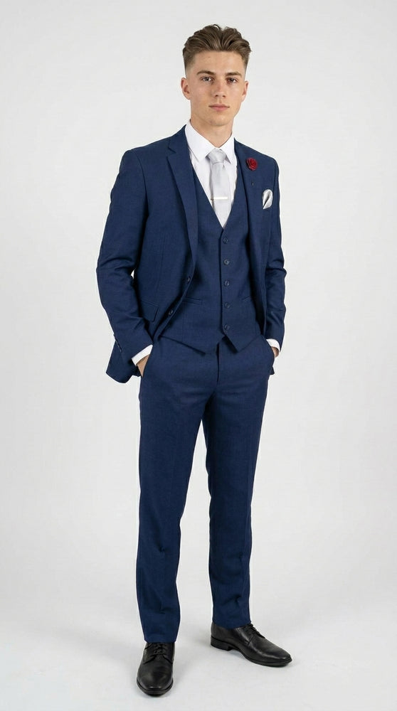 Boys and Guys Light Grey Graduation Suit with Vest, Formal Dress Suit for Special Occasions