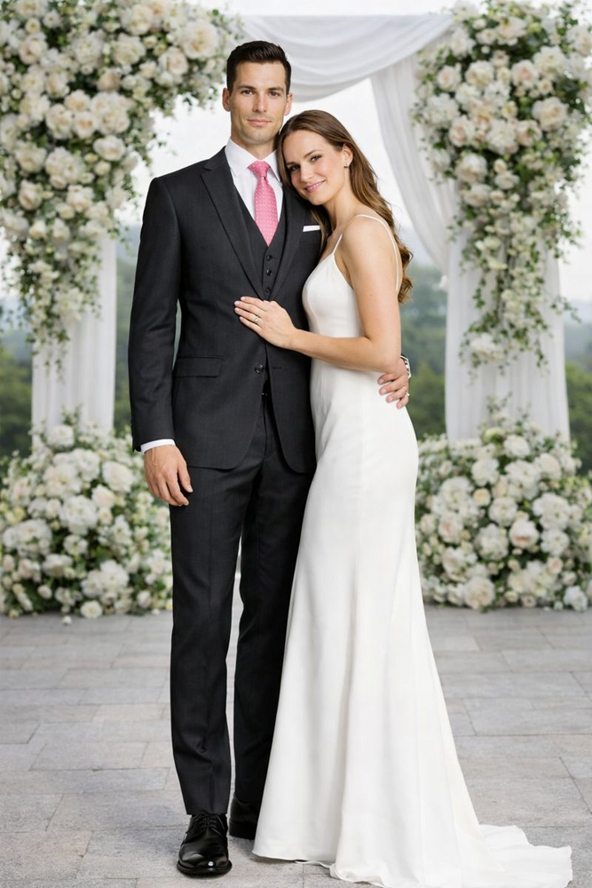 Mantoni Charcoal Two-button Wool Suit