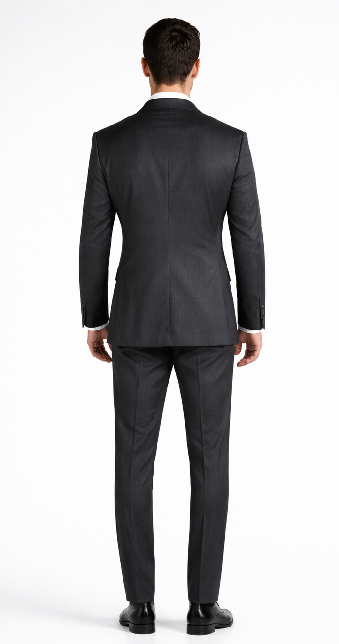 Tiglio Double-Breast Black, Grey, or Navy Wool Suit