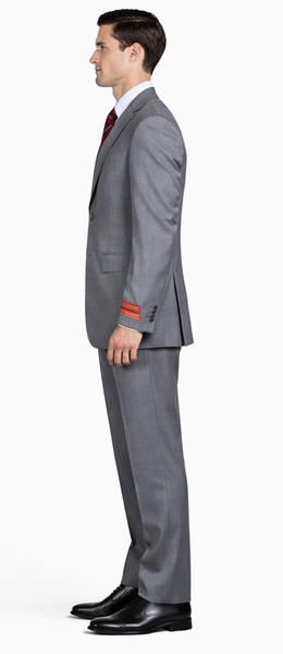 Mantoni Gray Two-button Super Wool Suit