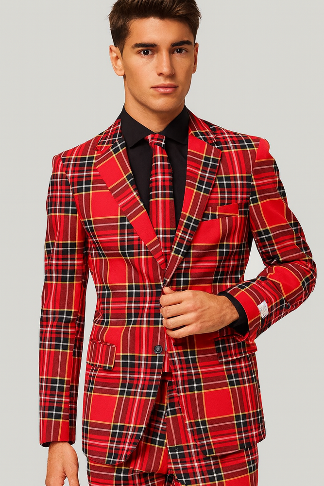 Plaid Christmas Suit