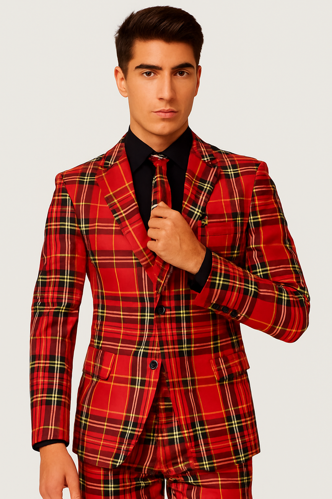 Plaid Christmas Suit
