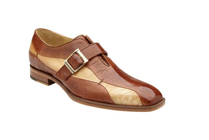 Belvedere Marte Antique Camel/Bone Leather Shoe