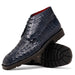 Marco Di Milano Martinelli Caiman Crocodile Chukka Boots Navy
