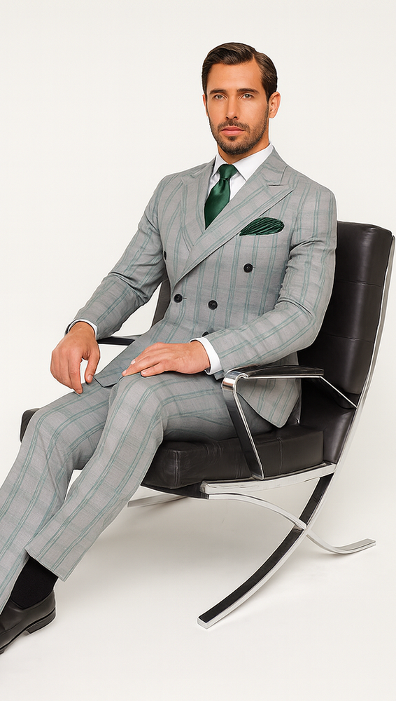 Men’s Rossi Man Milano RM1828 – Slim Fit Modern Suit - Formal Wear for Every Occasion