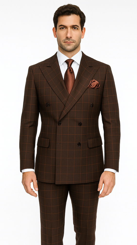 Men’s Rossi Man Milano RM1848 – Slim Fit Stylish Suit - Modern Formalwear for Men