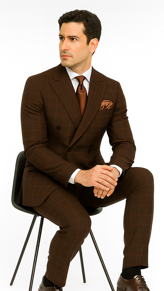 Men’s Rossi Man Milano RM1848 – Slim Fit Stylish Suit - Modern Formalwear for Men