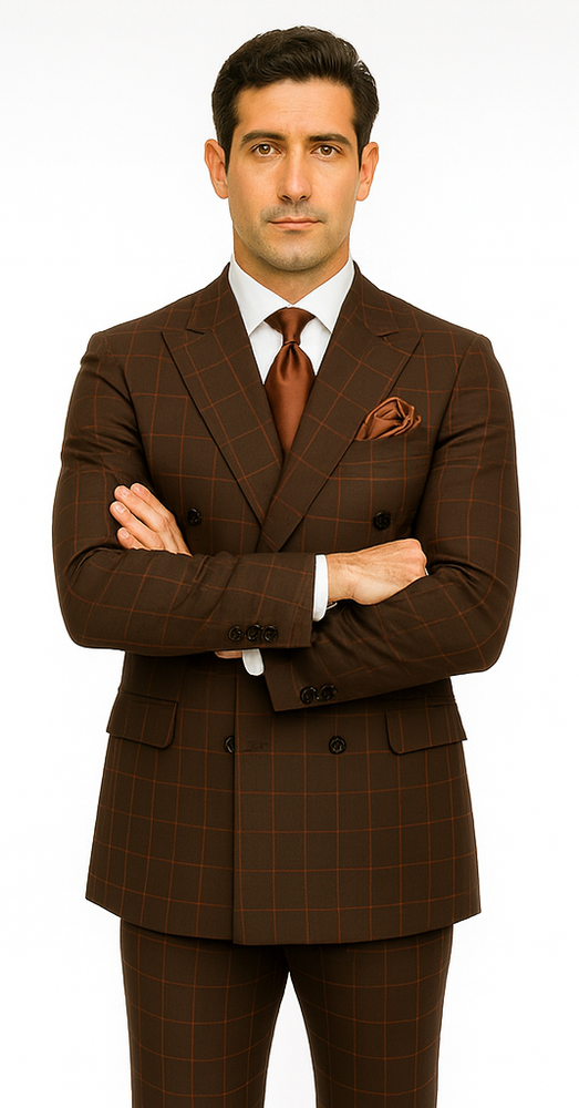 Men’s Rossi Man Milano RM1848 – Slim Fit Stylish Suit - Modern Formalwear for Men