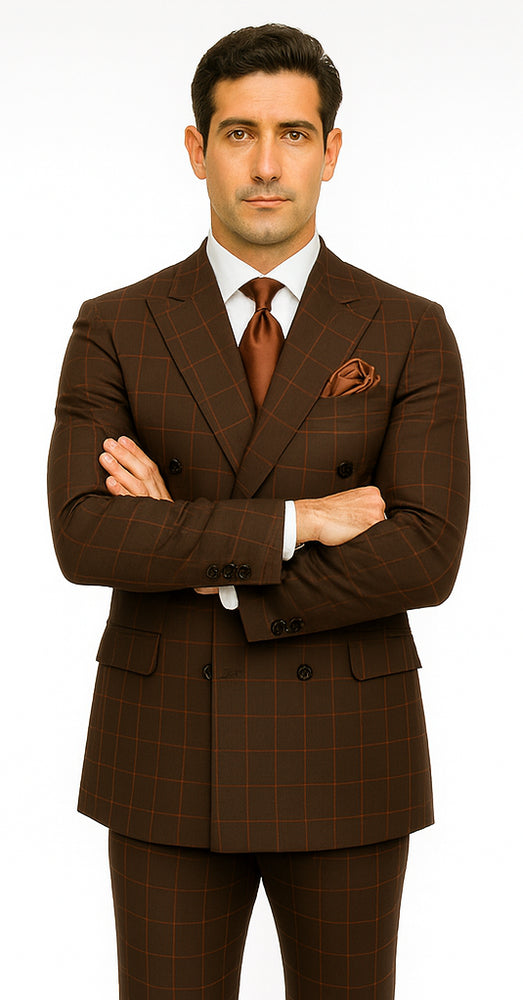 Men’s Rossi Man Milano RM1848 – Slim Fit Stylish Suit - Modern Formalwear for Men
