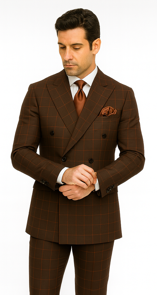 Men’s Rossi Man Milano RM1848 – Slim Fit Stylish Suit - Modern Formalwear for Men