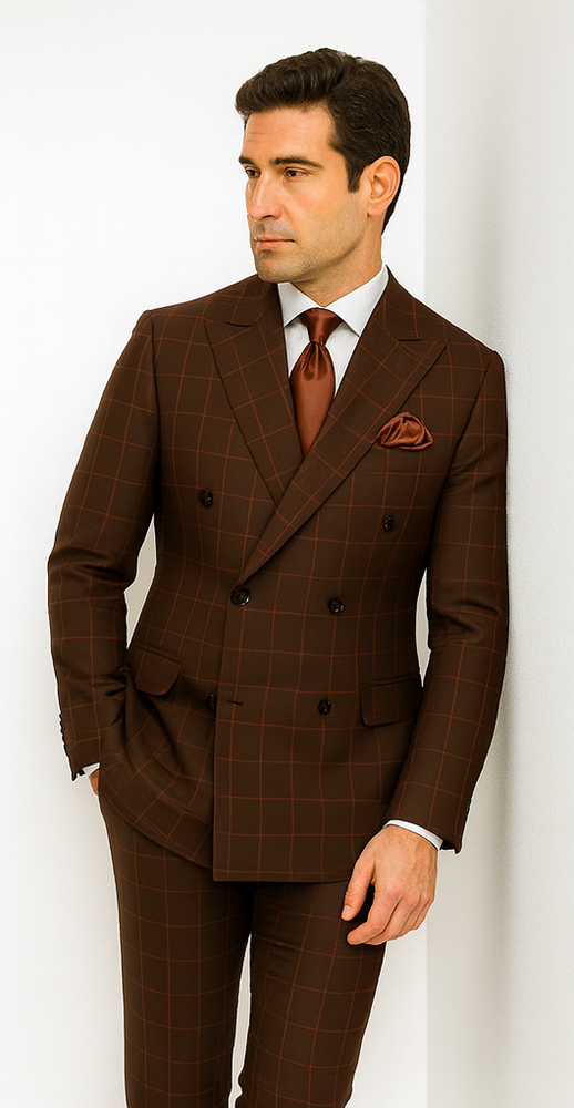 Men’s Rossi Man Milano RM1848 – Slim Fit Stylish Suit - Modern Formalwear for Men