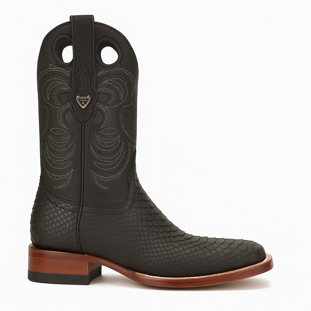 Men's Wild West Python Skin Rodeo Toe Boot 2818G5705