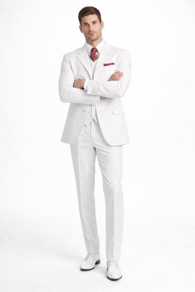 Men's 3 Piece Fashion Suit - Vested 3 Piece Zoot Suit - Three Piece Suit