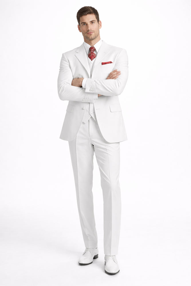 Men's 3 Piece Fashion Suit - Vested 3 Piece Zoot Suit - Three Piece Suit