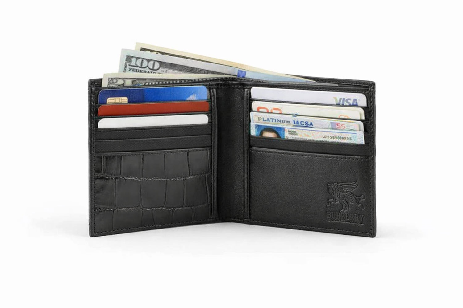 Men's Alligator Hipster Black