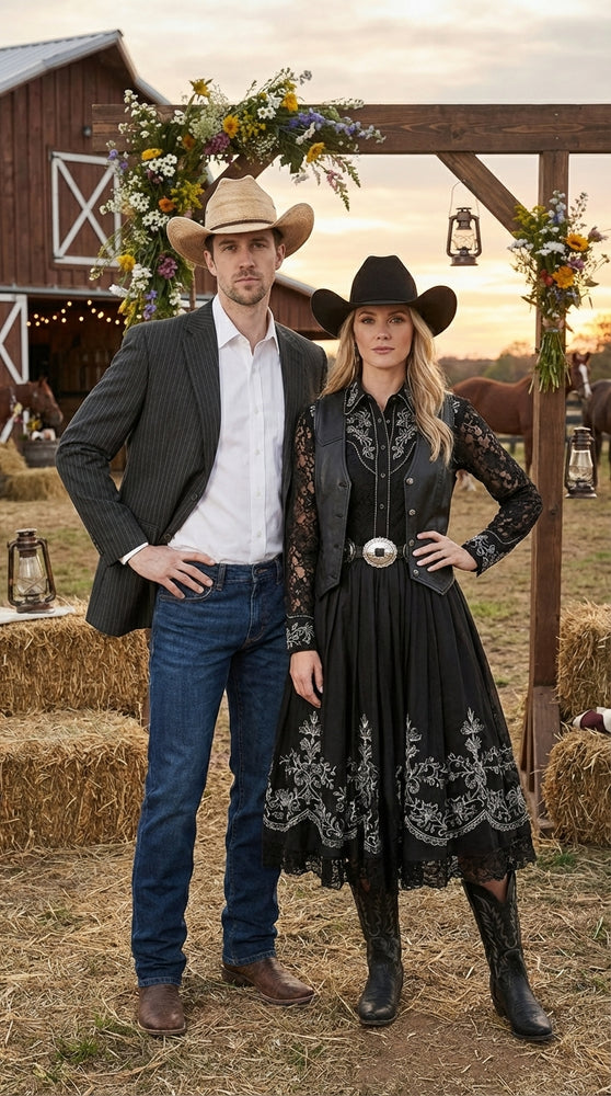Mens Black Pinstripe Western Blazer – Classic Cowboy Style Jacket for Business, Formal and Smart Casual Wear