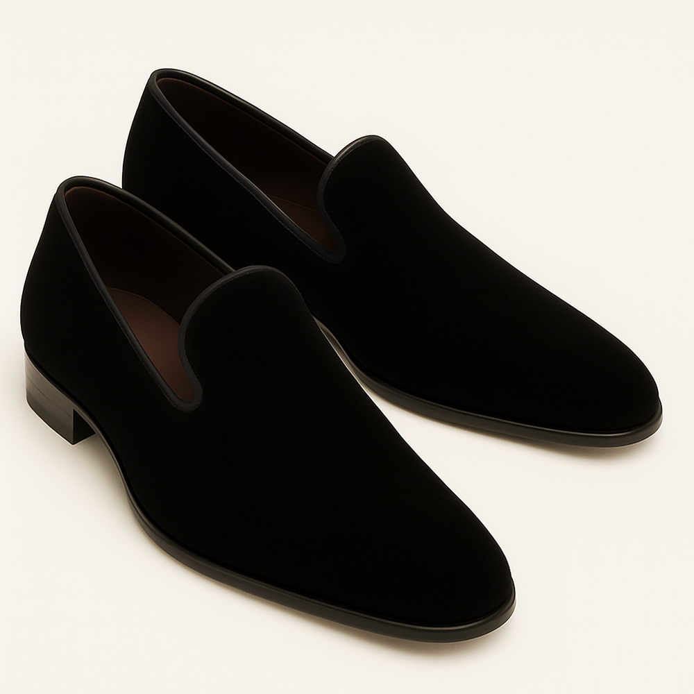 Lublin Velvet Black By Mezlan Made In Spain Brand