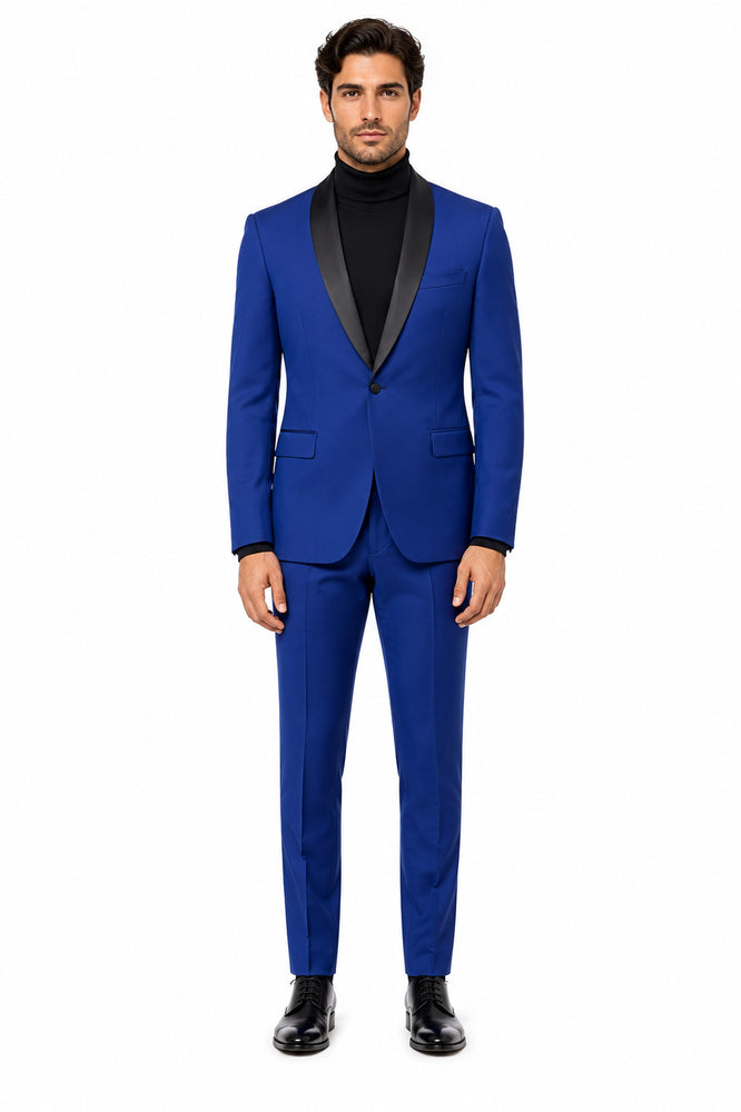 Men's Blazer Black ~ RoyalBlue Tuxedo Dinner Jacket and Blazer Two Toned