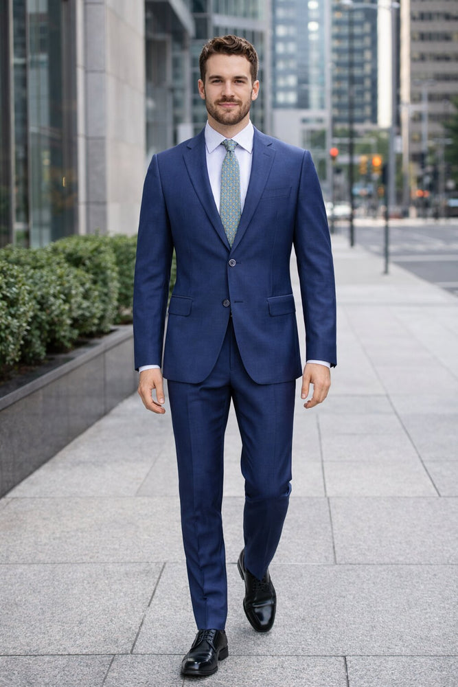 Slim Fit Tiglio Wool Suit – Modern Tailored Two-Piece Formal Suit
