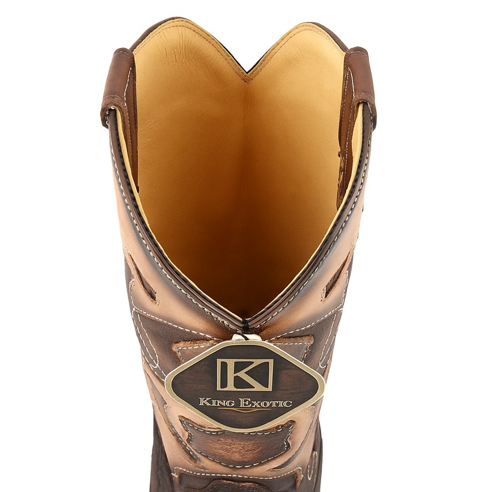 King Exotic Men's Shark Snip Toe Western Boots