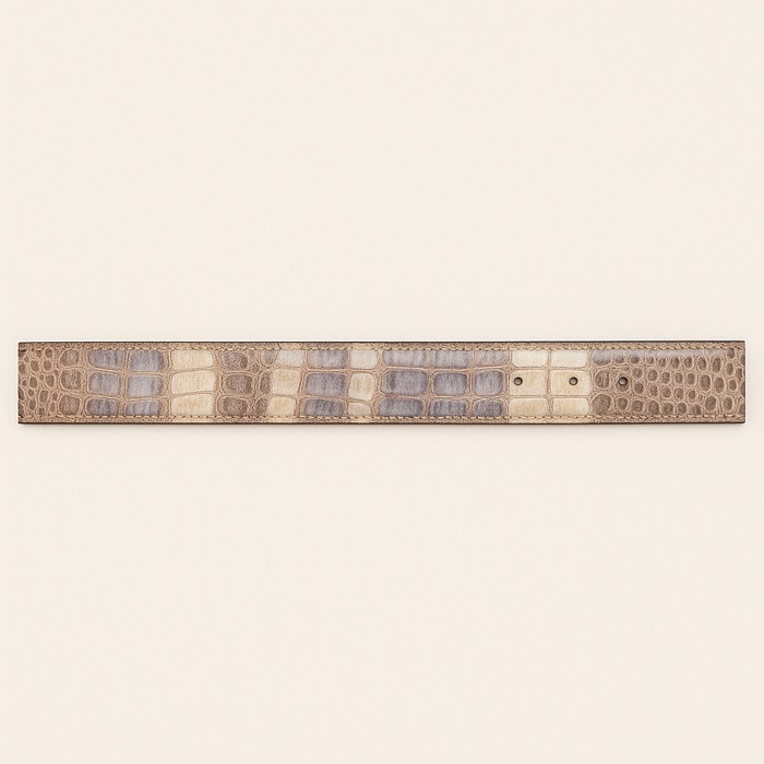 Men's Wild West Caiman Belly Skin Cowboy Belt 2C118249