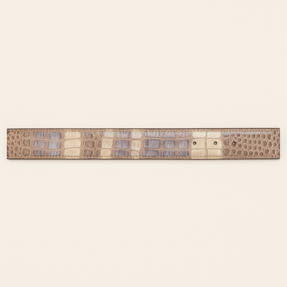 Men's Wild West Caiman Belly Skin Cowboy Belt 2C118249