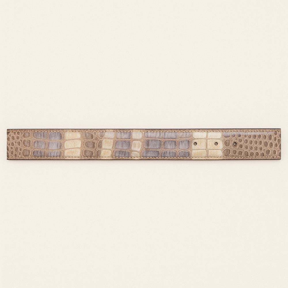 Men's Wild West Caiman Belly Skin Cowboy Belt 2C118249