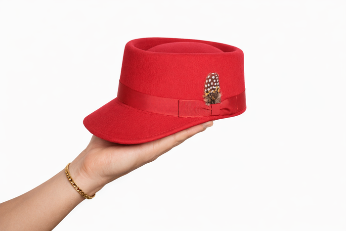 Men's Conductor Hat Red