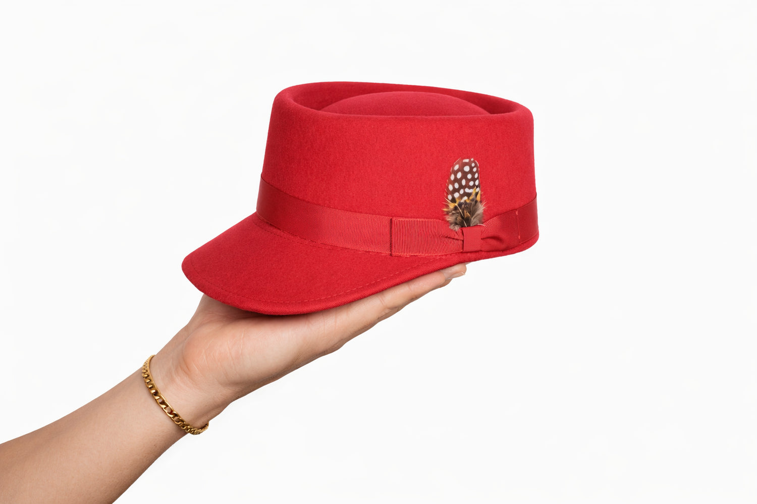Men's Conductor Hat Red