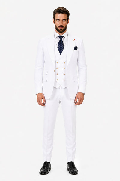 White and Gold Suit