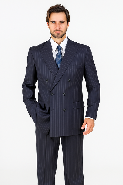 Blue Double Breasted Blazer