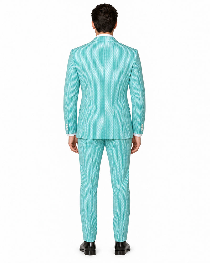 Mens Fashion Dress Shirts and Ties Mint Colorful Men's Dress Shirt