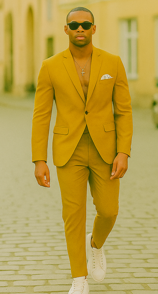 Mens Gold Suit - Gold Prom Suits