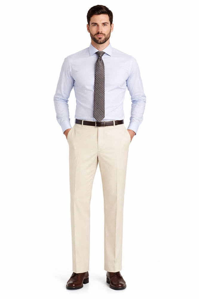 Mens Ivory Dress Pants - Cream Pants - Off White Slacks