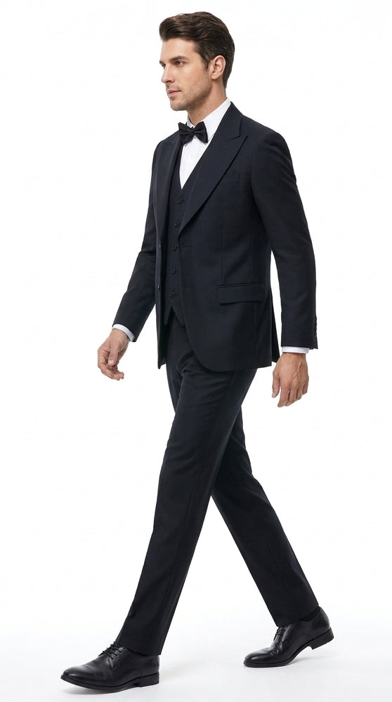 Mens Joker 2 Black 3-Piece Suit – Premium Movie-Inspired Cosplay Costume, Halloween & Formal Dress Outfit