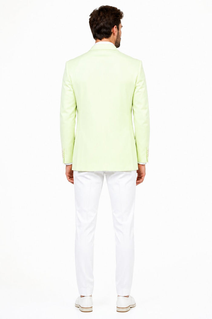 Mint Green Blazer - Light Green Blazer For Men