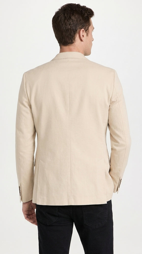 Mens Light Tan Sportcoat – Cream Beige Blazer for Weddings, Business & Smart Casual Wear