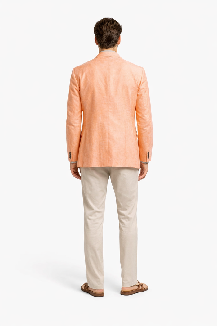 Mens Blazer - Coral Sport Coat - Summer Blazer