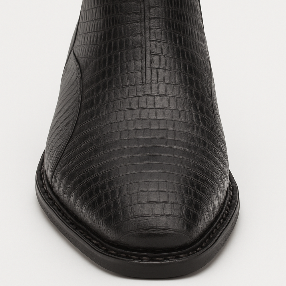 Peninsula Lizard Emblem Boot Black By Mezlan Made In Spain Brand