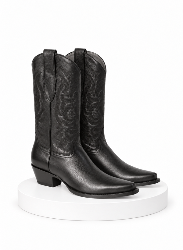 Mens Los Altos Deer Boots Black Deerskin Boots - Deer Boots - Deer Skin Boots