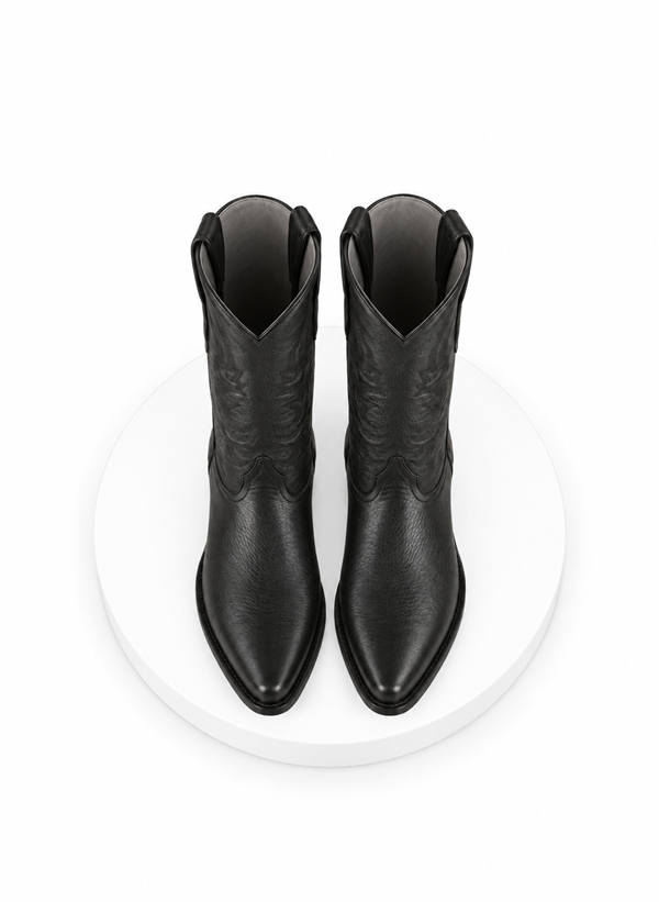 Mens Los Altos Deer Boots Black Deerskin Boots - Deer Boots - Deer Skin Boots