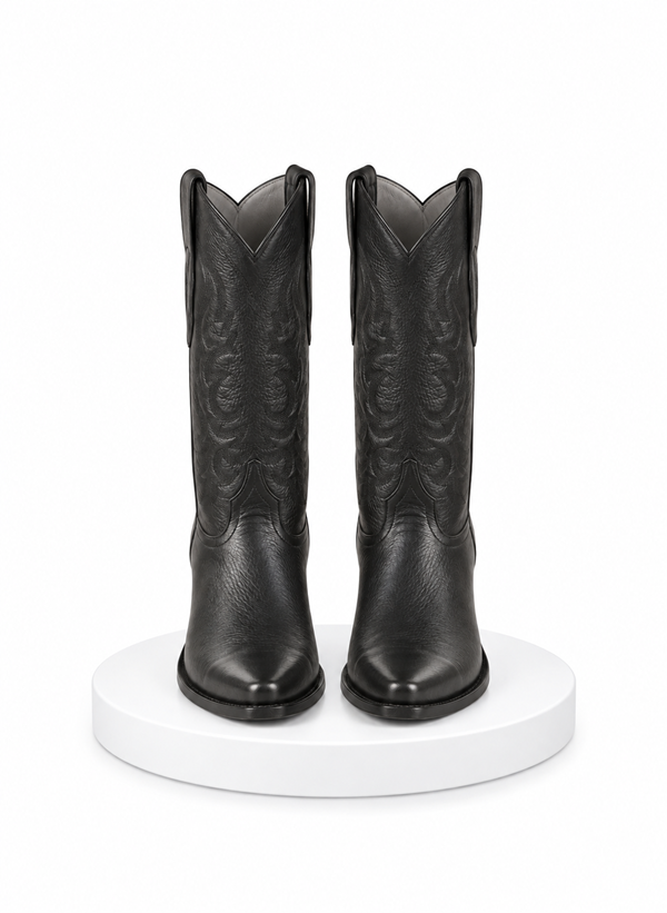 Mens Los Altos Deer Boots Black Deerskin Boots - Deer Boots - Deer Skin Boots