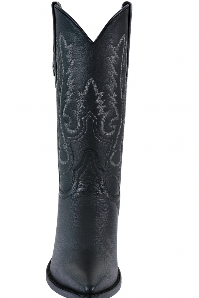 Mens Los Altos Genuine Deer Leather Boots Black Deerskin Boots - Deer Boots - Deer Skin Boots